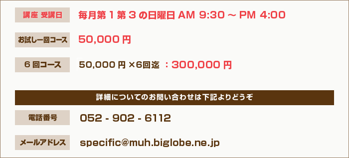 講座受講日について